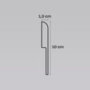 Ver imagem 2 de Kit 6m Linear Rodapé PVC Edge Branco Boleado 10cm x 13mm x 2m Arkhé Decor