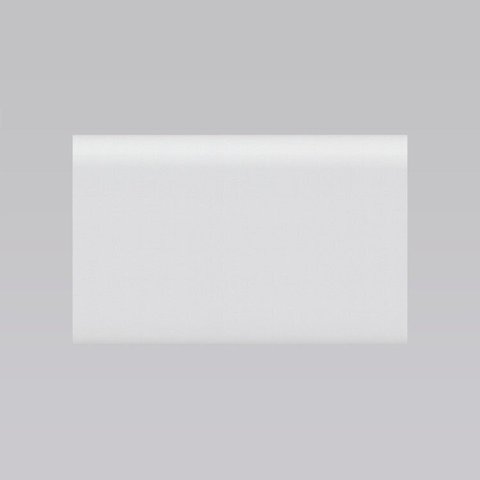 Kit 6m Linear Rodapé PVC Edge Branco Boleado 10cm x 13mm x 2m Arkhé Decor