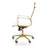 Cadeira de Escritório Giratoria Eames Branca -gold:dourado Matte - 3
