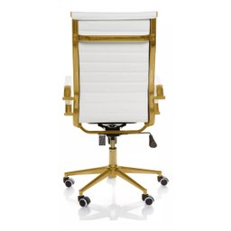 Cadeira de Escritório Giratoria Eames Branca -gold:dourado Matte - 4