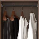 Ver imagem 7 de Cômoda 8 Gavetas 2 Portas com Cabideiro e Pés Malibu