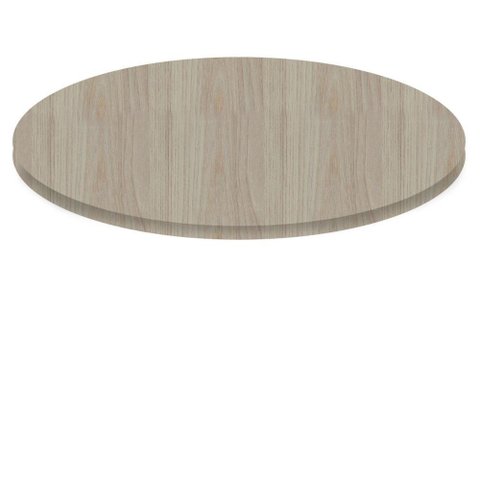 Tampo Redondo 80 Cm (largura) P25 Pandin Mdp 2,50 Cm (altura) Cor Nogueira Casablanca