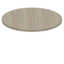 Ver imagem 1 de Tampo Redondo 80 Cm (largura) P25 Pandin Mdp 2,50 Cm (altura) Cor Nogueira Casablanca
