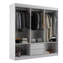 Ver imagem 4 de Closet Lisboa Casal 2 Gavetas e 2 Prateleiras - Branco Branco