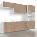 Ver imagem 3 de Cozinha Modulada 5 Peças 2 Aéreos 2 Balcões 1 Torre Quente Ipanema CabeCasa MadeiraOriginals