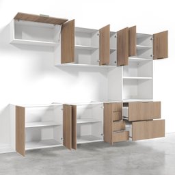Cozinha Modulada 5 Peças Sem Tampo 2 Aéreos 2 Balcões 1 Torre Quente Ipanema CabeCasa MadeiraMadeira - 11