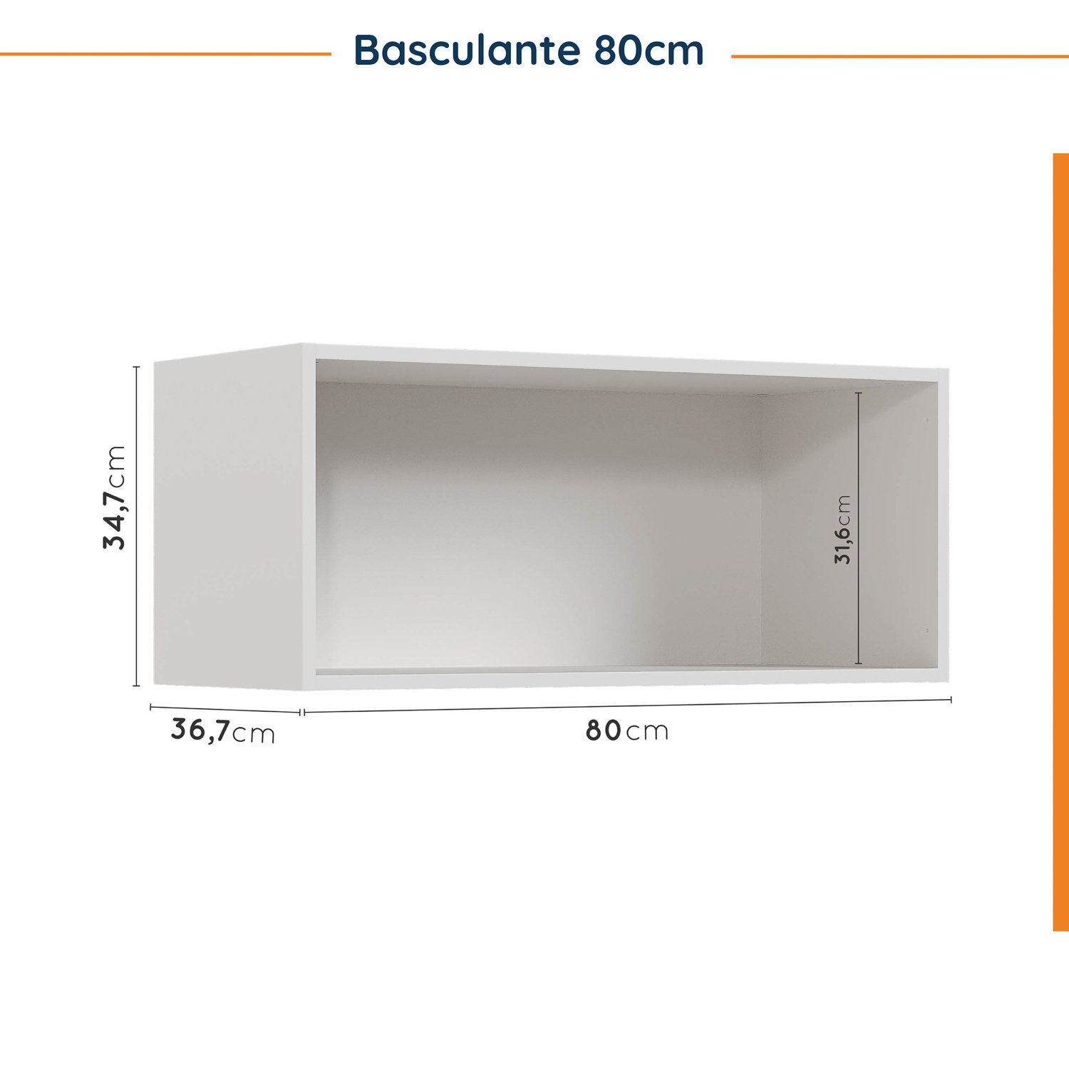 Cozinha Modulada 5 Peças Sem Tampo 2 Aéreos 2 Balcões 1 Torre Quente Ipanema CabeCasa MadeiraMadeira - 15