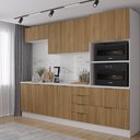 Ver imagem 2 de Cozinha Modulada com Tampo 2 Aéreos 2 Balcões 1 Torre Quente Ipanema CabeCasa MadeiraOriginals