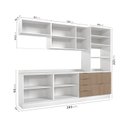 Ver imagem 5 de Cozinha Modulada com Tampo 2 Aéreos 2 Balcões 1 Torre Quente Ipanema CabeCasa MadeiraOriginals