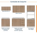 Ver imagem 3 de Cozinha Planejada com Tampo 2 Aéreos 2 Balcões 1 Torre Quente Ipanema CabeCasa MadeiraOriginals Marro