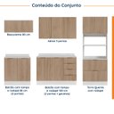 Ver imagem 4 de Cozinha Modulada com Tampo 2 Aéreos 2 Balcões 1 Torre Quente Ipanema CabeCasa MadeiraOriginals