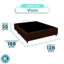 Ver imagem 4 de Cama Box Viuvo Marrom Nature 128x188