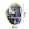 Espelho Decorativo Orgânico com LED 95x75cm Ponto Decor - 4