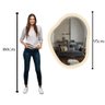 Espelho Decorativo Orgânico com LED 95x75cm Ponto Decor - 5