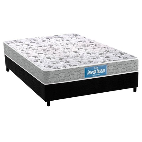 Cama Box Casal: Colchão Anatômico Probel D45/EP Guarda Costas Próextreme Double Face + Base CRC Sued
