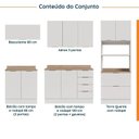 Ver imagem 3 de Cozinha Planejada com Tampo 2 Aéreos 2 Balcões 1 Torre Quente Ipanema CabeCasa MadeiraOriginals Branc