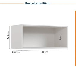 Cozinha Modulada com Tampo 2 Aéreos 2 Balcões 1 Torre Quente Ipanema CabeCasa MadeiraMadeira - 12
