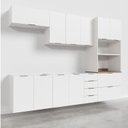 Ver imagem 3 de Cozinha Modulada 5 Peças 2 Aéreos 2 Balcões 1 Torre Quente Ipanema CabeCasa MadeiraOriginals Branco
