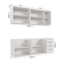 Ver imagem 5 de Cozinha Planejada 4 Peças sem Tampo 2 Aéreos e 2 Balcões Ipanema CabeCasa MadeiraOriginals Branco