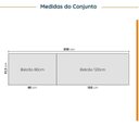 Ver imagem 3 de Cozinha Planejada 4 Peças sem Tampo 2 Aéreos e 2 Balcões Ipanema CabeCasa MadeiraOriginals Branco