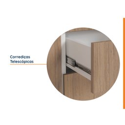 Cozinha Modulada 4 Peças sem Tampo 2 Aéreos e 2 Balcões Ipanema CabeCasa MadeiraMadeira - 9