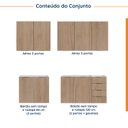 Ver imagem 5 de Cozinha Modulada 4 Peças sem Tampo 2 Aéreos e 2 Balcões Ipanema CabeCasa MadeiraOriginals
