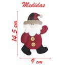 Ver imagem 2 de Kit 6 Enfeites Árvore De Natal Pendente Papai Noel 14,5cm