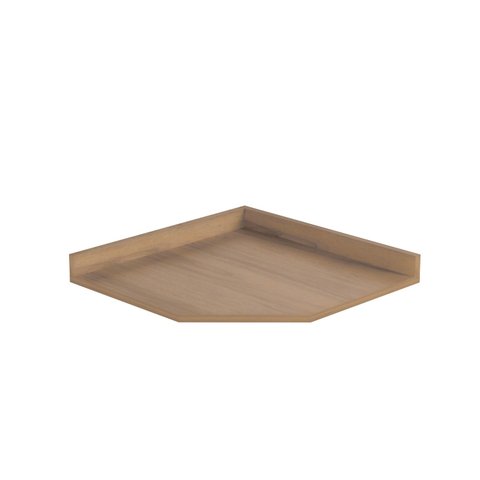Tampo para Balcão Planejado Canto Oblíquo Ipanema CabeCasa MadeiraOriginals Marrom/Acácia