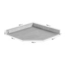 Ver imagem 3 de Tampo para Balcão Canto Oblíquo Ipanema CabeCasa MadeiraOriginals Branco/Mármore