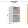 Cozinha Modulada 6 Peças com Tampo 3 Aéreos 6 Portas e 3 Balcões Ipanema CabeCasa MadeiraOriginals - 15