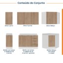 Ver imagem 4 de Cozinha Planejada 6 Peças com Tampo 3 Aéreos 6 Portas e 3 Balcões Ipanema CabeCasa MadeiraOriginals m