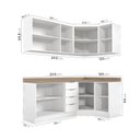 Ver imagem 6 de Cozinha Modulada 6 Peças com Tampo 3 Aéreos 6 Portas e 3 Balcões Ipanema CabeCasa MadeiraOriginals