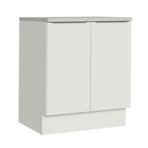 Balcão de Cozinha Stella 70cm 2 Portas Branco