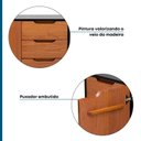 Ver imagem 4 de Balcão Escritório 2 Portas 3 Gavetas Club Madeira Maciça