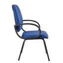 Ver imagem 7 de Cadeira Escritório Coletiva Auditório Hotel Fixa Estofada com Braço Orelha Metal