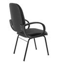 Ver imagem 2 de Cadeira Escritório Coletiva Auditório Hotel Fixa Estofada com Braço Orelha Metal
