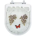Ver imagem 1 de Assento Sanitario Decorado Borboleta Etna Branco para vaso Icasa