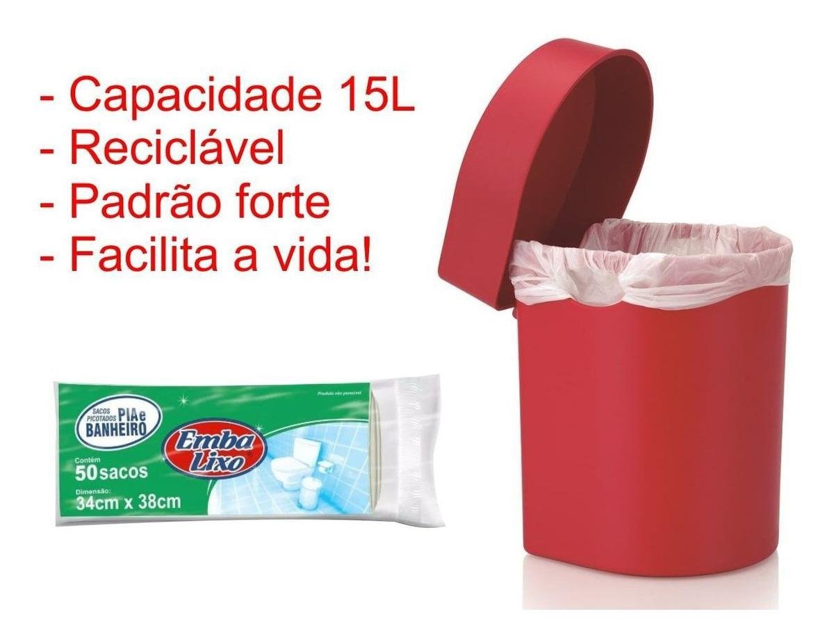 Saco de Lixo Embalixo 15 Litros - Kit com 150 Sacos - 4