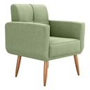 Ver imagem 5 de Poltrona Malaga Bouclé Oliva 69cm com Assento D20 para Sala Quarto e Recepção