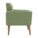 Ver imagem 3 de Poltrona Malaga Bouclé Oliva 69cm com Assento D20 para Sala Quarto e Recepção