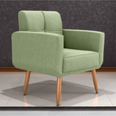 Ver imagem 1 de Poltrona Malaga Bouclé Oliva 69cm com Assento D20 para Sala Quarto e Recepção