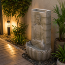 Ver imagem 6 de Fonte Água Decorativa Buda Hindu Paz Jardim Painel Marrom