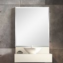 Ver imagem 7 de Lavatório em Porcelanato para Banheiro com Cuba Esculpida Gabinete e Espelheira 