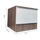 Ver imagem 4 de Lavatório em Porcelanato para Banheiro com Cuba Esculpida Gabinete e Espelheira 