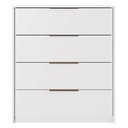 Ver imagem 6 de Cômoda para Quarto com 4 Gavetas Alia Branco