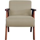 Ver imagem 6 de Kit 2 Poltronas para Sala e Escritório Decorativas Oceania Veludo Bege