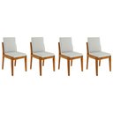 Ver imagem 1 de Cadeira Sala de Jantar Lady Kit 4 Uni Natural - Nesher
