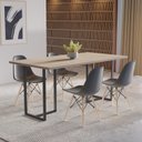 Ver imagem 1 de Conjunto Mesa com 4 Cadeiras Eames Pp Espresso Móveis