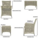 Ver imagem 2 de 2 Poltronas e 1 Mesa Igapó em Alumínio Pintura Fendi Corda Náutica Estofado 8