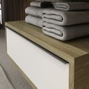 Ver imagem 3 de Bancada de Porcelanato para Banheiro com Cuba de apoio Gaveteiro e Espelheira Bumi